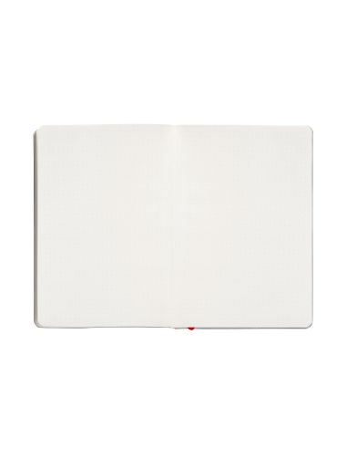 Cuaderno Con Gomilla Antartik Notes Tapa Blanda A5 Hojas Puntos Negro Y Rojo 80 Hojas 80 Gr Fsc