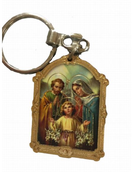 Llavero Madera Oro 7X9X0,5Cm Sagda Familia Moderna