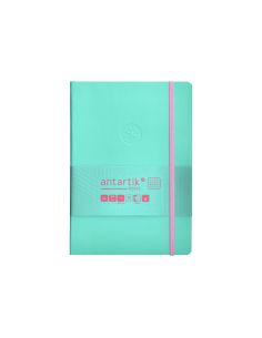 Cuaderno Con Gomilla Antartik Notes Tapa Blanda A5 Hojas Cuadricula Rosa Y Turquesa 80 Hojas 80 Gr Fsc 2