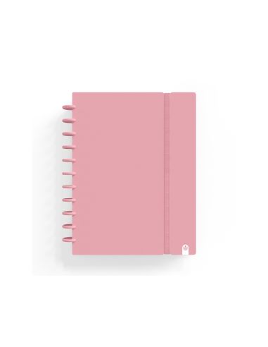 Cuaderno Carchivo Ingeniox Foam A4 80H Cuadricula Rosa Pastel