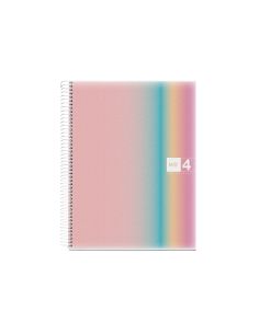 Cuaderno Espiral Miquelrius Din A4 120 Hojas 70 Gr Cuadro 5 Mm Tapa Polipropileno Aurora West Bay