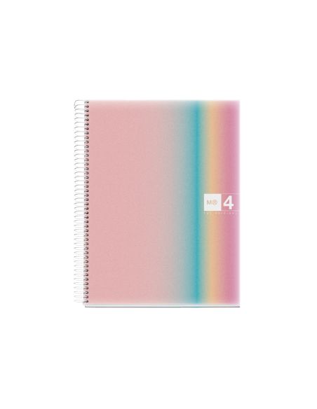 Cuaderno Espiral Miquelrius Din A4 120 Hojas 70 Gr Cuadro 5 Mm Tapa Polipropileno Aurora West Bay