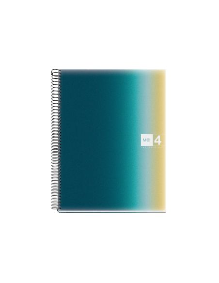 Cuaderno Espiral Miquelrius Din A4 120 Hojas 70 Gr Cuadro 5 Mm Tapa Polipropileno Aurora Iceland