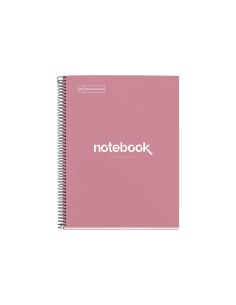 Cuaderno Espiral Miquelrius Notebook Emotions Rose Dust Tapa Forrada Din A4 Microperforado 80 Hojas 90