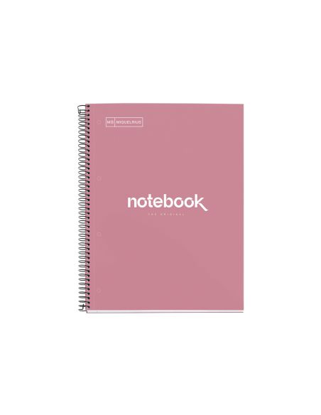 Cuaderno Espiral Miquelrius Notebook Emotions Rose Dust Tapa Forrada Din A4 Microperforado 80 Hojas 90