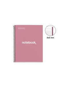 Cuaderno Espiral Miquelrius Notebook Emotions Rose Dust Tapa Forrada Din A4 Microperforado 80 Hojas 90 2