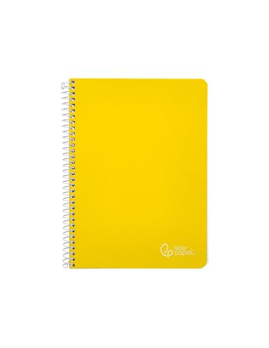 Cuaderno Espiral Liderpapel A4 Witty Tapa Dura 80H 90Gr Rayado Horizontal Con Margen Color Amarillo