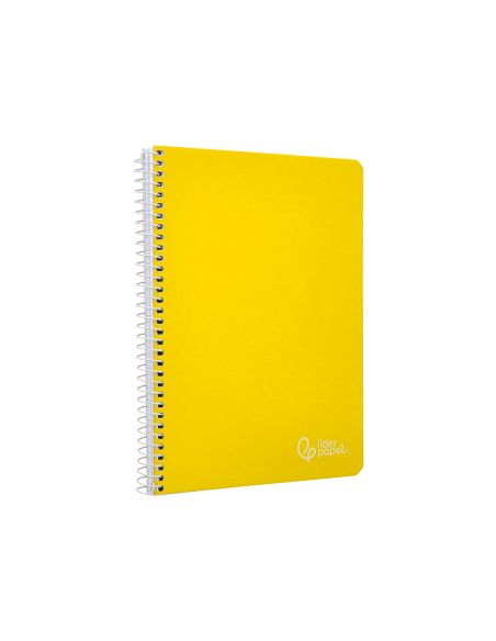 Cuaderno Espiral Liderpapel A4 Witty Tapa Dura 80H 90Gr Rayado Horizontal Con Margen Color Amarillo