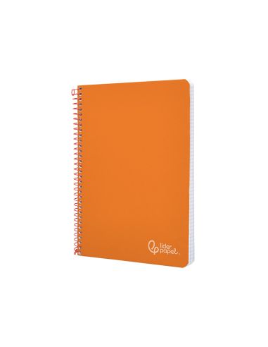 Cuaderno Espiral Liderpapel A4 Witty Tapa Dura 80H 90Gr Rayado Horizontal Con Margen Color Naranja