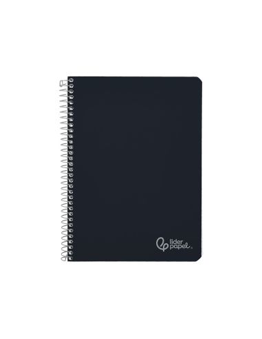 Cuaderno Espiral Liderpapel A4 Witty Tapa Dura 80H 90Gr Rayado Horizontal Con Margen Color Negro