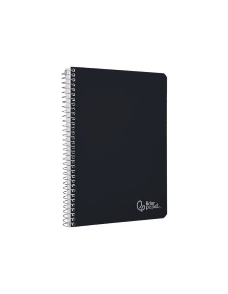 Cuaderno Espiral Liderpapel A4 Witty Tapa Dura 80H 90Gr Rayado Horizontal Con Margen Color Negro