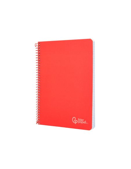 Cuaderno Espiral Liderpapel A4 Witty Tapa Dura 80H 90Gr Rayado Horizontal Con Margen Color Rojo