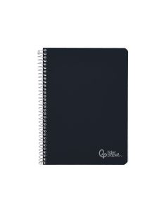 Cuaderno Espiral Liderpapel A4 Witty Tapa Dura 80H 90Gr Pauta 2,5Mm Con Margen Color Negro 2