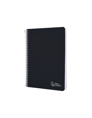 Cuaderno Espiral Liderpapel A4 Witty Tapa Dura 80H 90Gr Pauta 2,5Mm Con Margen Color Negro