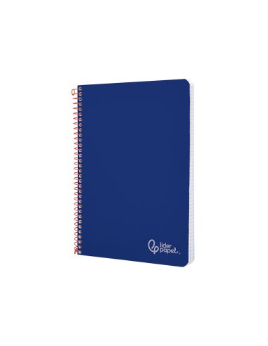 Cuaderno Espiral Liderpapel A4 Witty Tapa Dura 80H 90Gr Pauta 3,5Mm Con Margen Color Azul Oscuro