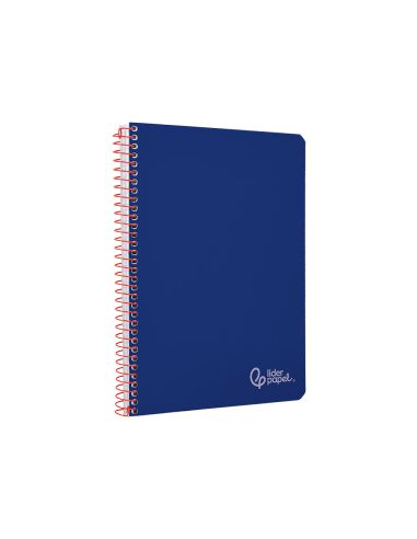 Cuaderno Espiral Liderpapel A4 Witty Tapa Dura 80H 90Gr Pauta 3,5Mm Con Margen Color Azul Oscuro