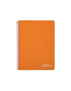 Cuaderno Espiral Liderpapel A4 Witty Tapa Dura 80H 90Gr Pauta 3,5Mm Con Margen Color Naranja 2