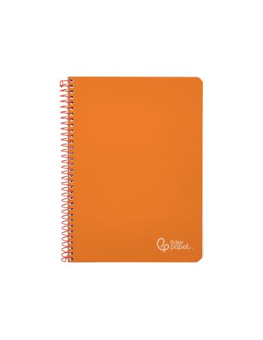 Cuaderno Espiral Liderpapel A4 Witty Tapa Dura 80H 90Gr Pauta 3,5Mm Con Margen Color Naranja