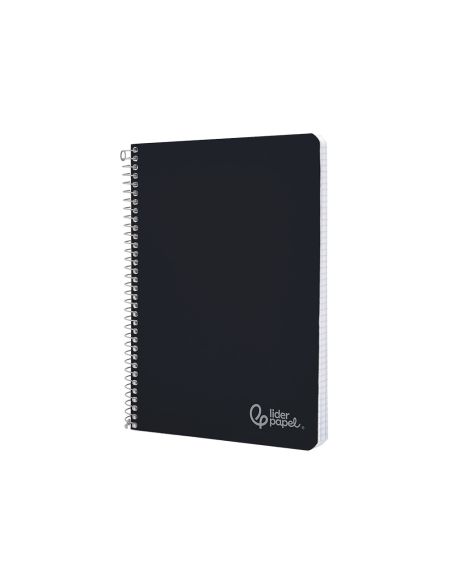 Cuaderno Espiral Liderpapel A4 Witty Tapa Dura 80H 90Gr Pauta 3,5Mm Con Margen Color Negro