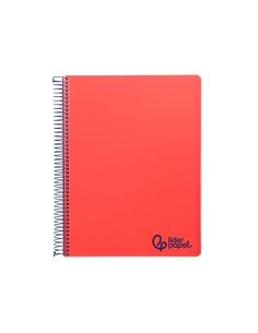 Cuaderno Espiral Liderpapel A4 Micro Wonder Tapa Plastico 120H 90Gr Horizontal 5 Bandas 4 Taladros Colores 2
