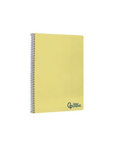 Cuaderno Espiral Liderpapel A4 Wonder Tapa Plastico 80H 90Gr Rayado Horizontal Con Margen Color Amarillo