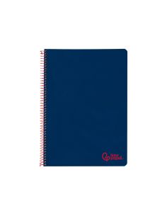 Cuaderno Espiral Liderpapel A4 Wonder Tapa Plastico 80H 90Gr Rayado Horizontal Con Margen Color Azul Marino 2