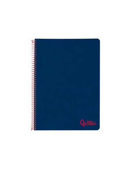 Cuaderno Espiral Liderpapel A4 Wonder Tapa Plastico 80H 90Gr Rayado Horizontal Con Margen Color Azul Marino