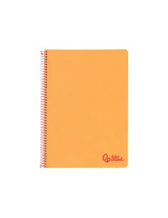 Cuaderno Espiral Liderpapel A4 Wonder Tapa Plastico 80H 90Gr Rayado Horizontal Con Margen Color Naranja 2