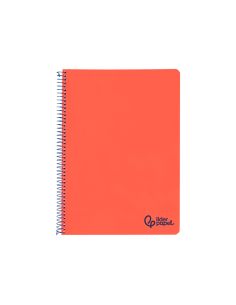 Cuaderno Espiral Liderpapel A4 Wonder Tapa Plastico 80H 90Gr Rayado Horizontal Con Margen Color Rojo 2