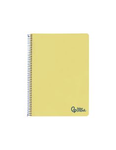 Cuaderno Espiral Liderpapel A4 Wonder Tapa Plastico 80H 90Gr Pauta Estrecha 2,5Mm Con Margen Color Amarillo 2