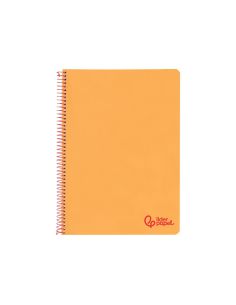 Cuaderno Espiral Liderpapel A4 Wonder Tapa Plastico 80H 90Gr Pauta Estrecha 2,5Mm Con Margen Color Naranja 2