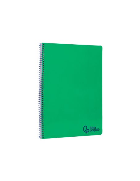 Cuaderno Espiral Liderpapel A4 Wonder Tapa Plastico 80H 90Gr Pauta Estrecha 2,5Mm Con Margen Color Verde Oscuro