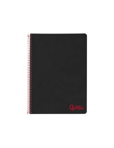 Cuaderno Espiral Liderpapel A4 Wonder Tapa Plastico 80H 90Gr Pauta Ancha 3,5Mm Con Margen Color Negro 2