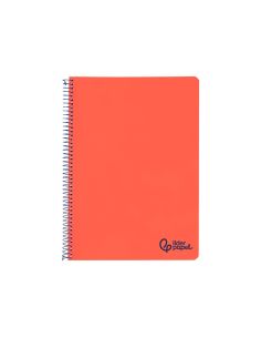 Cuaderno Espiral Liderpapel A4 Wonder Tapa Plastico 80H 90Gr Pauta Ancha 3,5Mm Con Margen Color Rojo 2
