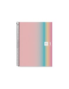 Cuaderno Espiral Miquelrius Din A4 80 Hojas 90 Gr Cuadro 5 Mm Tapa Forrada Aurora West