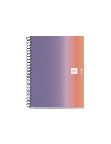 Cuaderno Espiral Miquelrius Din A4 80 Hojas 90 Gr Cuadro 5 Mm Tapa Forrada Aurora Provence