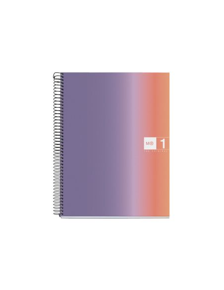 Cuaderno Espiral Miquelrius Din A4 80 Hojas 90 Gr Cuadro 5 Mm Tapa Forrada Aurora Provence