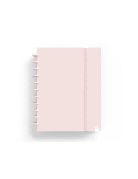 Cuaderno Ingeniox Foam A4 80H Rayado Horizontal Rosa Pastel