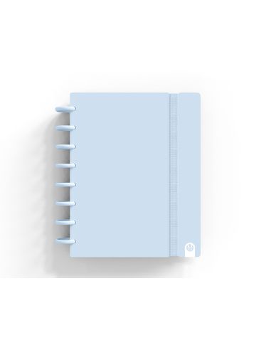 Cuaderno Ingeniox Foam A5 80H Rayado Horizontal Azul Pastel