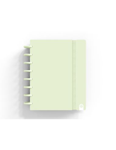 Cuaderno Ingeniox Foam A5 80H Rayado Horizontal Verde Pastel