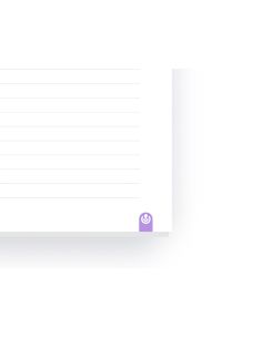 Cuaderno Ingeniox Foam A5 80H Rayado Horizontal Violeta 2