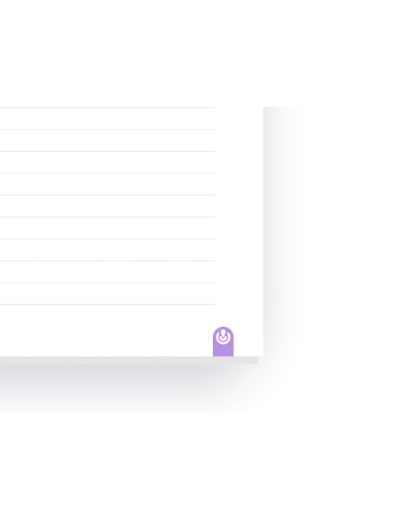 Cuaderno Ingeniox Foam A5 80H Rayado Horizontal Violeta
