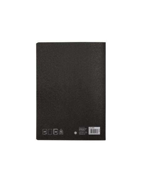 Libreta Liderpapel Tapa Negra A4 80 Hojas 60Gr Liso Con Doble Margen