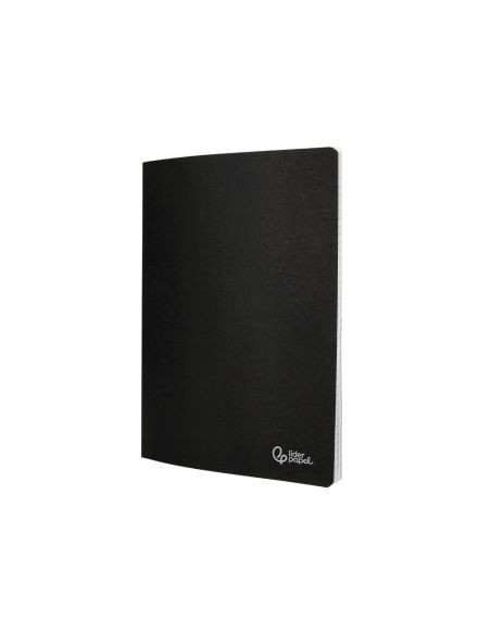 Libreta Liderpapel Tapa Negra A4 80 Hojas 60Gr Liso Con Doble Margen