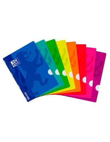 Libreta Escolar Oxford Tapa Flexible Optik Paper Openflex 48 Hojas Din A4 Cuadro 4 Mm Colores Surtidos