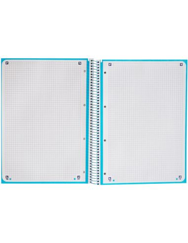 Cuaderno Espiral Oxford Ebook 1 Tapaextradura Din A4+ 80 Hojas Cuadro 5 Mm Con Margen Bebe Touch