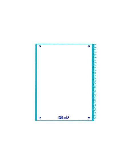 Cuaderno Espiral Oxford Ebook 1 Tapaextradura Din A4+ 80 Hojas Cuadro 5 Mm Con Margen Bebe Touch