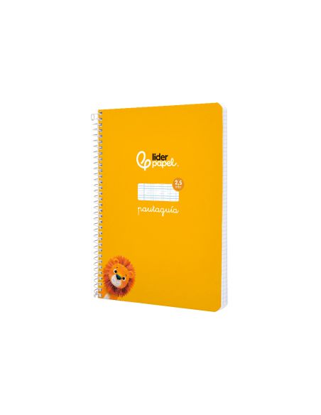Cuaderno Espiral Liderpapel A5 Pautaguia Tapa Blanda 40H 75Gr Cuadro Pautado 2,5Mm Color Amarillo