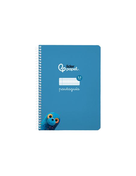 Cuaderno Espiral Liderpapel A5 Pautaguia Tapa Blanda 40H 75Gr Cuadro Pautado 2,5Mm Color Azul