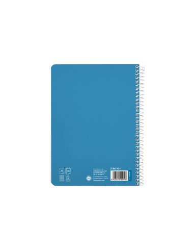 Cuaderno Espiral Liderpapel A5 Pautaguia Tapa Blanda 40H 75Gr Cuadro Pautado 2,5Mm Color Azul